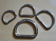 D-Ring, geschweißt aus Stahl, vernickelt - 50mm